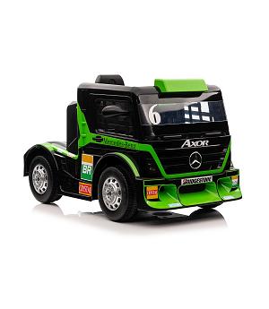 COCHE CAMIÓN INFANTIL 12V Mercedes, PANTALLA LCD, VERDE, 2 MOTORES 12V, MANDO RC - LE4254